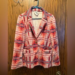 Aztec Print Savanna Jane Women's Blazer Jacket